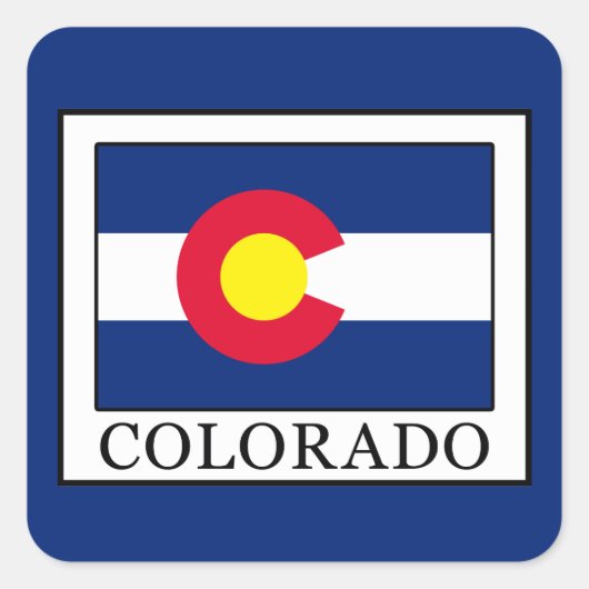Colorado Vierkante Sticker (Voorkant)