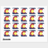 Colorado Vierkante Sticker (Vel)