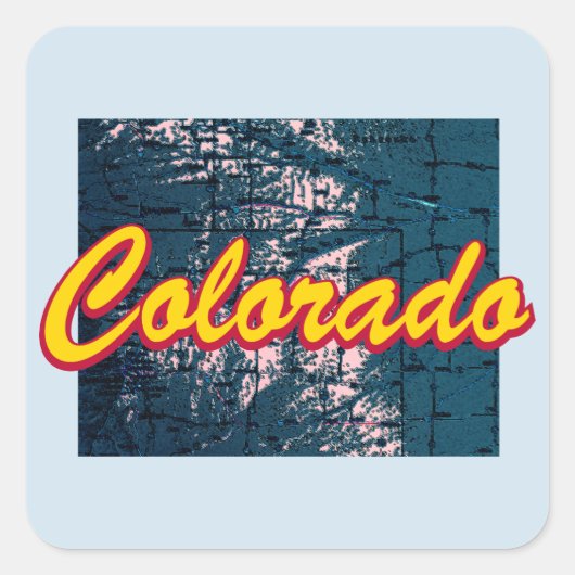 Colorado Vierkante Sticker (Voorkant)