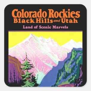 Colorado Vierkante Sticker