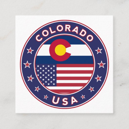 Colorado Vierkante Visitekaartje (Voorkant)