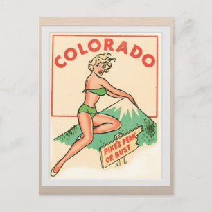 Colorado vintage-briefkaart briefkaart
