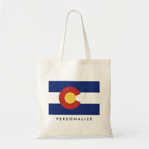Colorado vlag aangepaste canvas tas