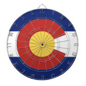 Colorado vlag aangepaste dartboard dartbord (Voorkant)