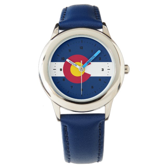 Colorado vlag, Amerikaanse staatsvlag Horloge (Voorkant)