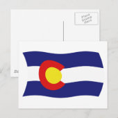 Colorado Vlag Ansichtkaart Briefkaart (Voorkant / Achterkant)