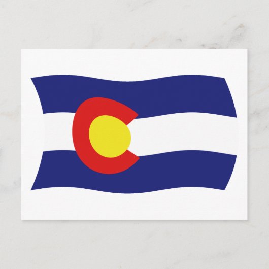 Colorado Vlag Ansichtkaart Briefkaart (Voorkant)