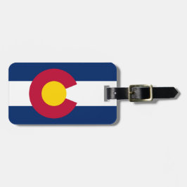 Colorado vlag bagagelabel