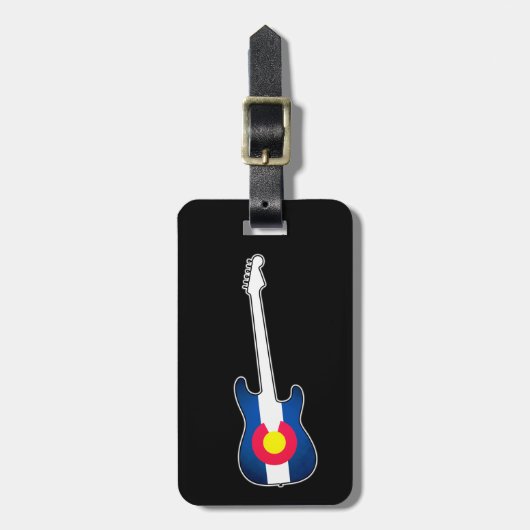 Colorado vlag bagagelabel (Voorkant verticaal)