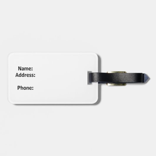 Colorado vlag bagagelabel (Achterkant horizontaal)