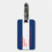 Colorado vlag bagagelabel (Achterkant verticaal)