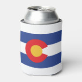 COLORADO-VLAG BLIKJESKOELER (Blikje Voorkant)