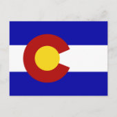 Colorado vlag briefkaart (Voorkant)