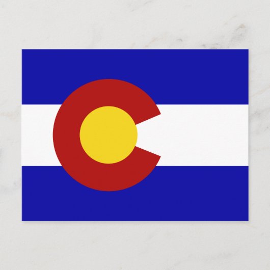Colorado vlag briefkaart (Voorkant)