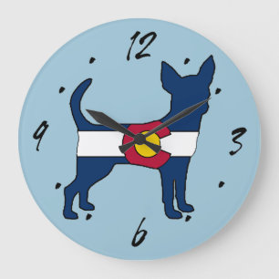 Colorado vlag chihuahua wandklok