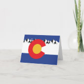 Colorado Vlag en bergen Bedankkaart (Voorkant)