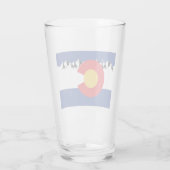Colorado Vlag en bergen Glas (Achterkant)