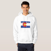 Colorado Vlag en bergen Hoodie (Voorkant volledig)