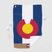 Colorado vlag en colorado monogrammen/golfhanddoek golfhanddoek (Insitu)
