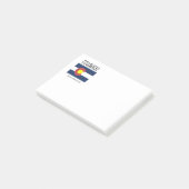 Colorado vlag en slogan post-it® notes (Schuin)