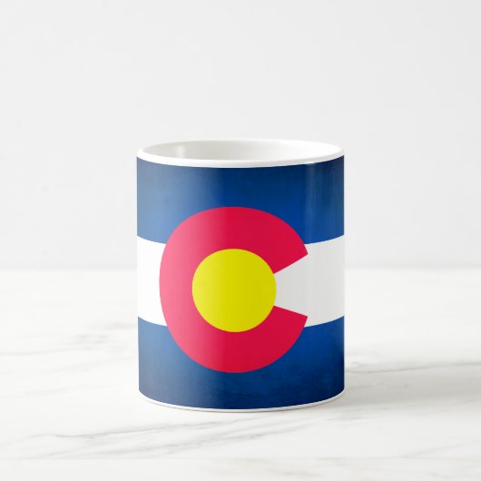 Colorado vlag fade koffie mok cup (Center)