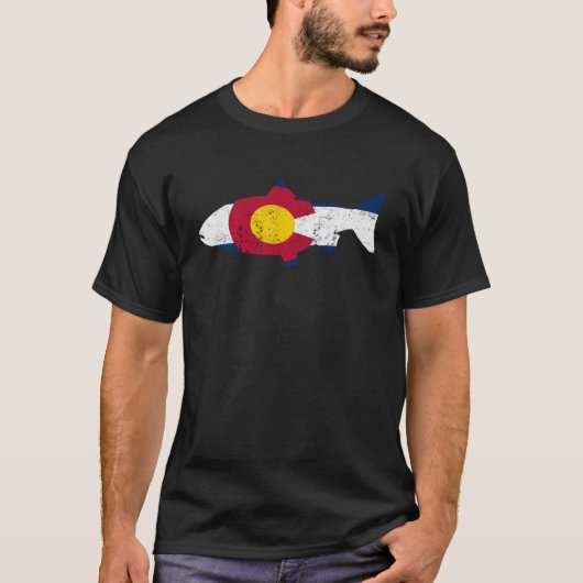 Colorado Vlag  forel T-shirt (Voorkant)