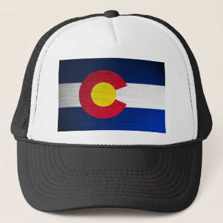 Colorado Vlag geborsteld Trucker Pet