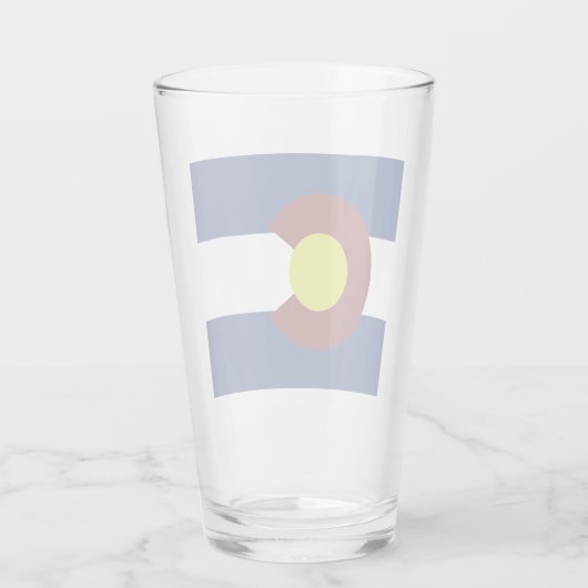Colorado vlag   glas (Achterkant)