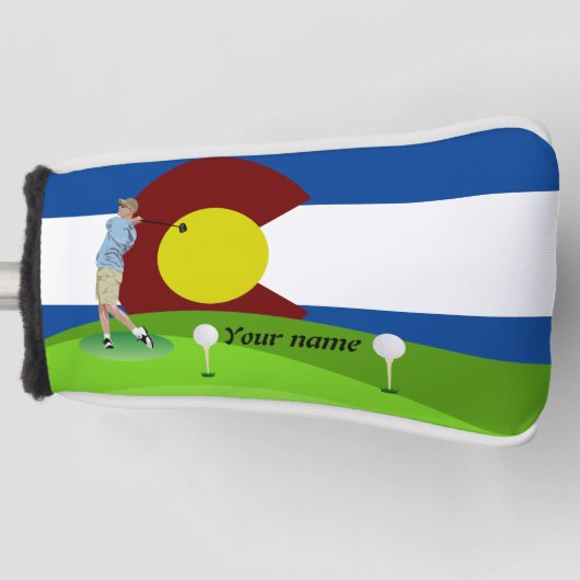 Colorado vlag golfheadcover (Voorkant)