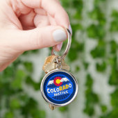 Colorado-vlag (grappige sleutelhanger) sleutelhanger (Hand)