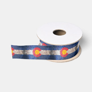 Colorado vlag grunge baksteen muur patroon lint