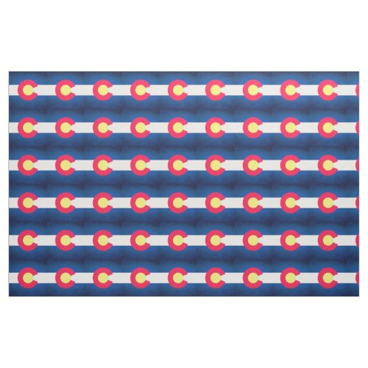Colorado vlag herhaalde patroonstructuur stof (Yard (91,4 cm))