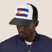 Colorado Vlag Hoed Trucker Pet (In situ)