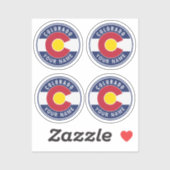 Colorado Vlag icoon Sticker (Vel)