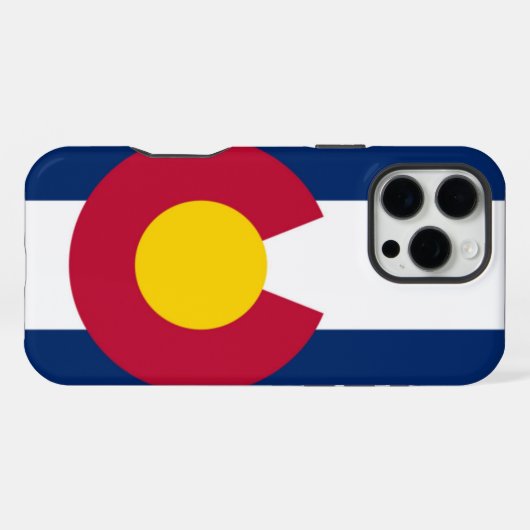 Colorado vlag iPhone hoesje (Achterkant horizontaal)