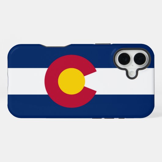 Colorado vlag iPhone hoesje (Achterkant horizontaal)