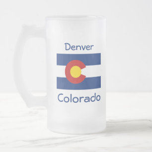 Colorado Vlag Kaart Stad Mok