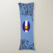 Colorado vlag lichaamskussen (Voorkant Verticaal)