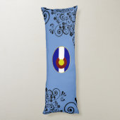 Colorado vlag lichaamskussen (Achterkant (Verticaal))