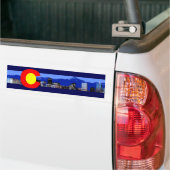 Colorado Vlag met Bergen Bumpersticker (Op Truck)
