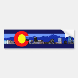 Colorado Vlag met Bergen Bumpersticker