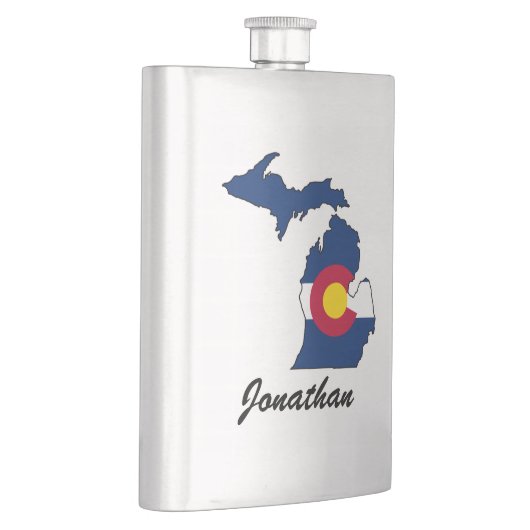  Colorado vlag Michigan omhulling Heupfles (Rechts)