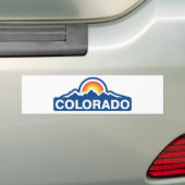 Colorado Vlag Mountain Bumpersticker (Op auto)