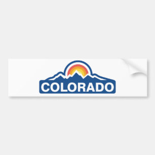 Colorado Vlag Mountain Bumpersticker