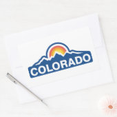 Colorado Vlag Mountain Rechthoekige Sticker (Envelop)