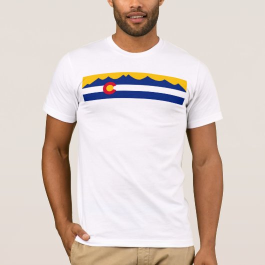 Colorado Vlag Mountain-Shirt T-shirt (Voorkant)