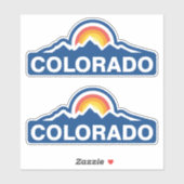 Colorado Vlag Mountain Sticker (Vel)