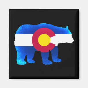 Colorado vlag neon beer square magneet