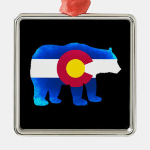 Colorado vlag neon beer vakantieversiering metalen ornament
