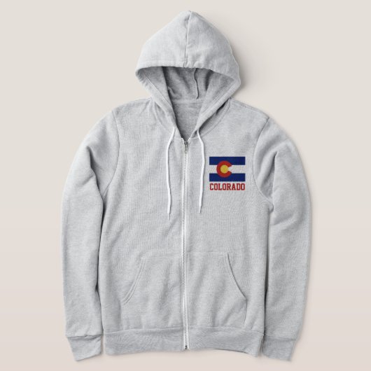 Colorado vlag op maat gesneden hoodie voor vrouwen (Laagn)